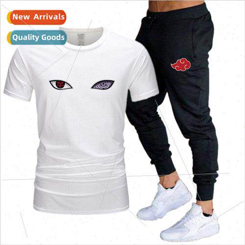 Naruto Uchiha Clan Emblem Blood Wheel Eye Printed Cotton Sho