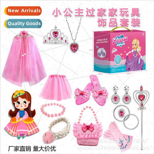 Childrens high-heeled shoes girls play house toys necklace b