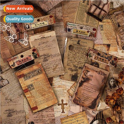 Ruins obsession handbook material paper burning English stic