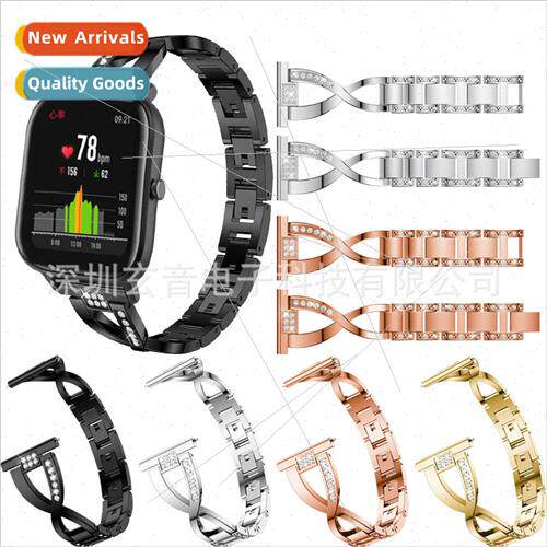 适用 Huami AMAZFIT GTS/Bipxshape diamond encrusted steel ban