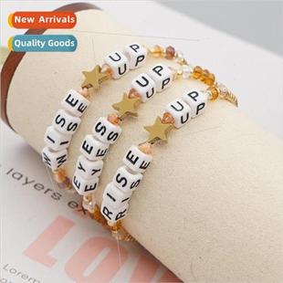 Jewelry Square Letter che Beads Bohemian Crystal Hand Design