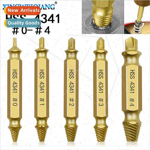 5pcs Set Titanium 4341 Remover Broken Wire Repair Tool Doubl
