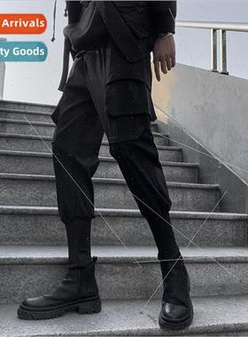 Mens pants casual pants pants pants work loosened nd drawstr