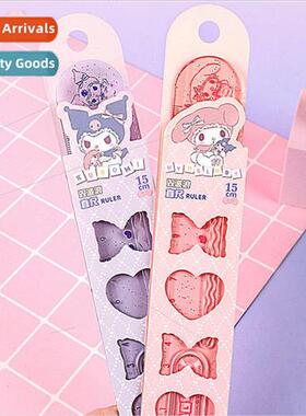 KT84411 Sanrio Ruler Kurome 15cm  Ruler Student Drawing Meas