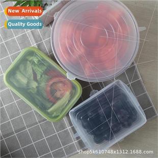 Plate Cling Round Square Bowl Ceramic Cover licone Fruit
