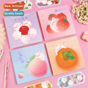 diffuse wind fruit square square book cute girl heart square