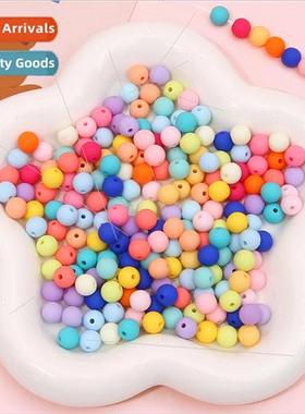 8mm Acrylic Frosted Candy Mixed Color Round Beads Loose Bead