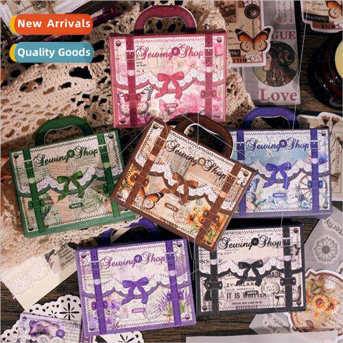 Italian bird and paper boxed stickers Sewing handmade series