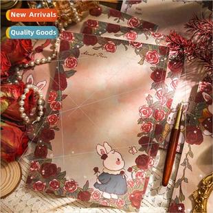 series Rose cartoon cute creative rabbit the book Paper