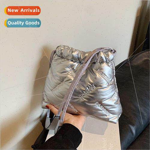 Korean cotton dress bucket bag female 2023 fall and winter n