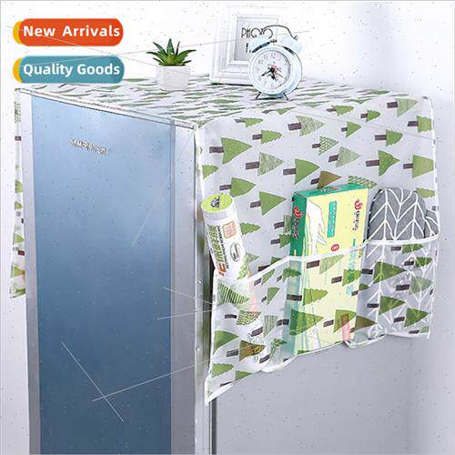 Home refrigerator cover cloth dust cover storage and organiz
