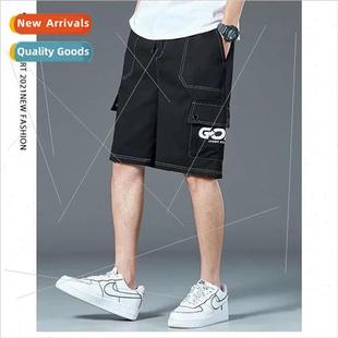 thin dry work quick silk ice summer mens shorts pocket Multi