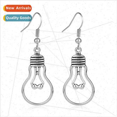 New creative hollow bulb earrings weird personality earrings