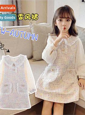 Childrens clothing girls spring and fall dress new girls in