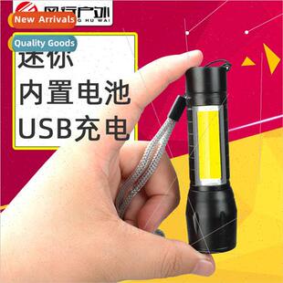 Mini Strong ght Flashlight USB Rechargeable thium Battery wi
