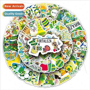 punch landscape card outdoor cartoon travel Brazil