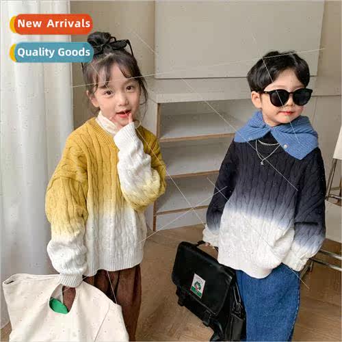 Childrens sweater 2023 autumn section boys and girls Korean