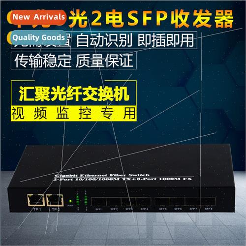 ZX-GS82 Full Gigabit 8-Optical 2-Power nglemode Fiber Optic