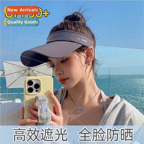 Sunscreen cap female summer anti-ultraviolet hollow top duck