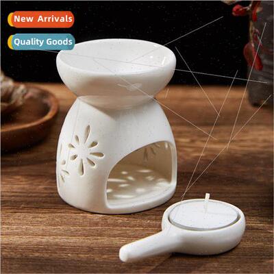 Small ceramic aromatherapy burner candle essential oil lamp