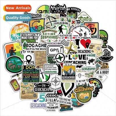 50 pcs Outdoor Treasure Game - Geo Treasure Stickers Graffit