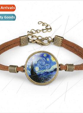 Van Gogh Sunflower Starry ght Da Vinci Mona sa Time Gemstone