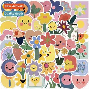 smiley flowers graffiti stickers dec personalized cartoon