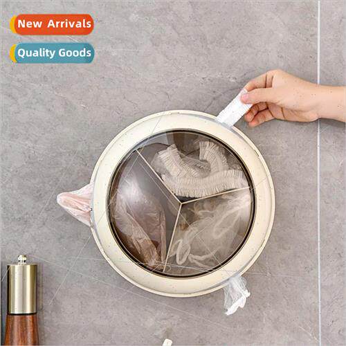 Kitchen put plastic wrap cover cover organizer box wall moun