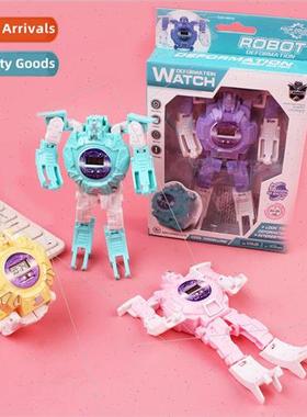 Cartoon Childrens Day Trans适用mers toy watch Boys Girls Stu