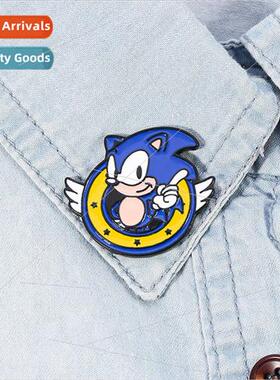 Game anime  metal badge Sonic Sonic the Hedgehog ck brooch c