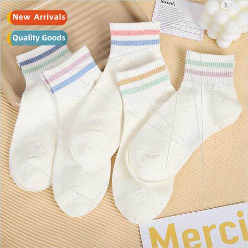 Socks womens summer thin breathable short socks Rokou two ba