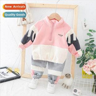 new Korean color and blockin childrens winter the Autumn