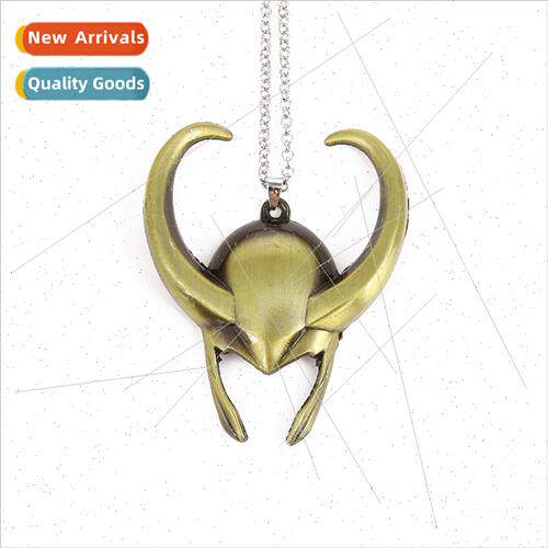 Avengers Thor Loki Helmet Necklace Personalized Bullhead Mas