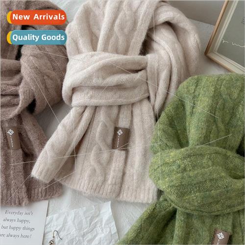 Retro twisted pattern Korean hundred matching solid color wo