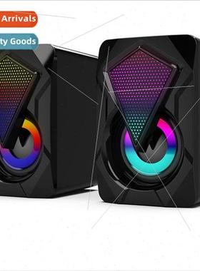 New X2 seven-color light effect RGB speakers computer audio