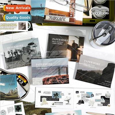 Island Holiday stickers stickers book literary retro magazin