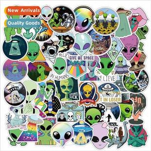 alien graffiti stickers skateboard aliens luggage pack