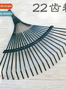 Grass rake 22 teeth rake wooden handle withered leaves rake