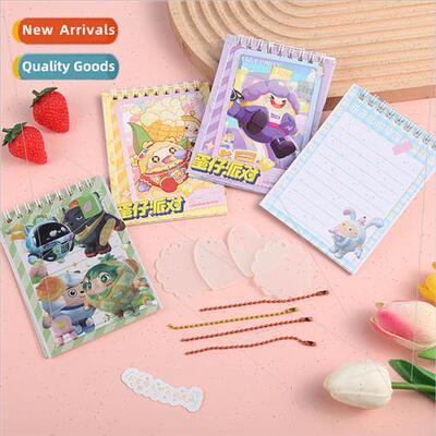 New cartoon handbook 2 in 1 portable notepad loose-leaf coil