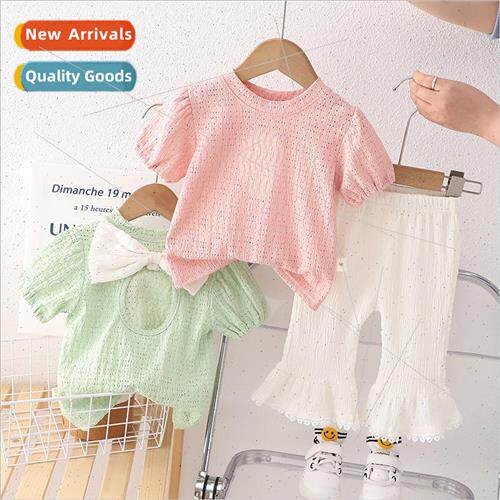 Summer girls suit Korean  of the new bow backless short-slee