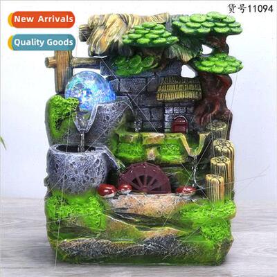 Waterwheel wigwam aquascape pond fish tank feng shui wheel f
