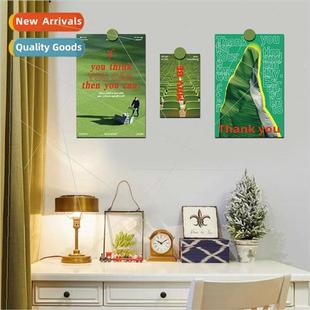 green ins decorative Green wall card postcard Department