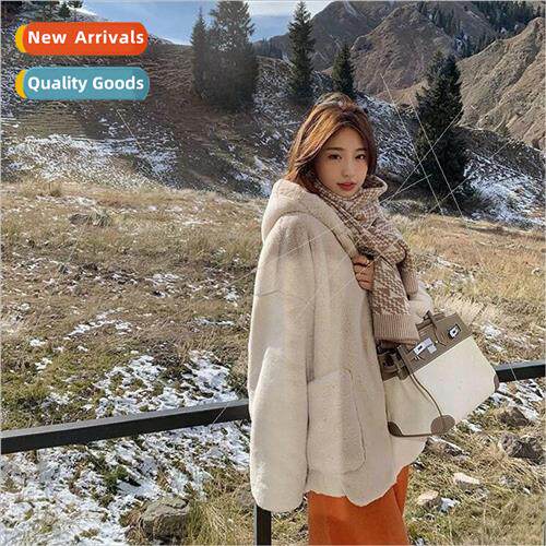 Coat 2021 new fall and winter Korean loose thickened lambs w