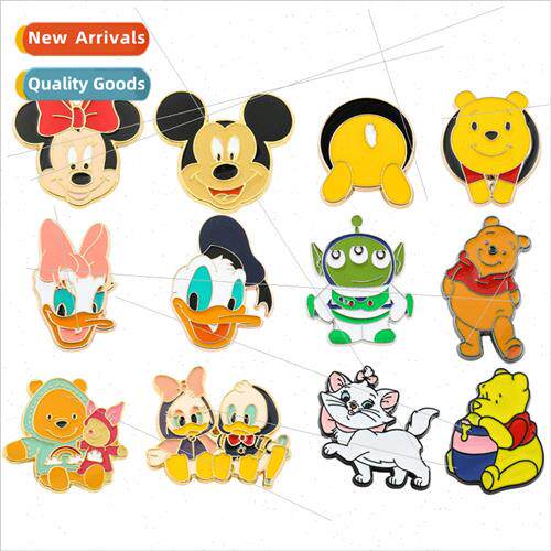 Metal Badge Mickey Mouse and Donald Duck Winnie the Pooh Thr