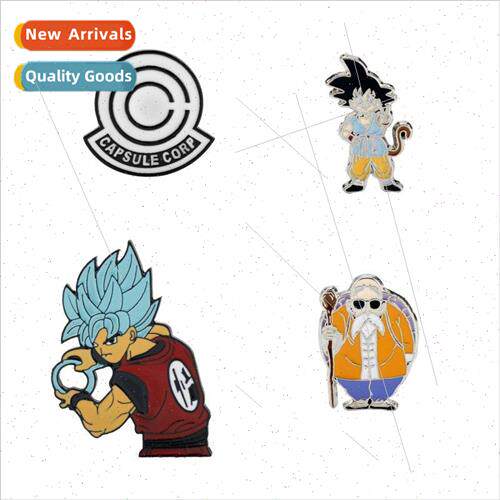 Anime Dragon Bal Dragon Ball Monkey King oil drop brooch cut