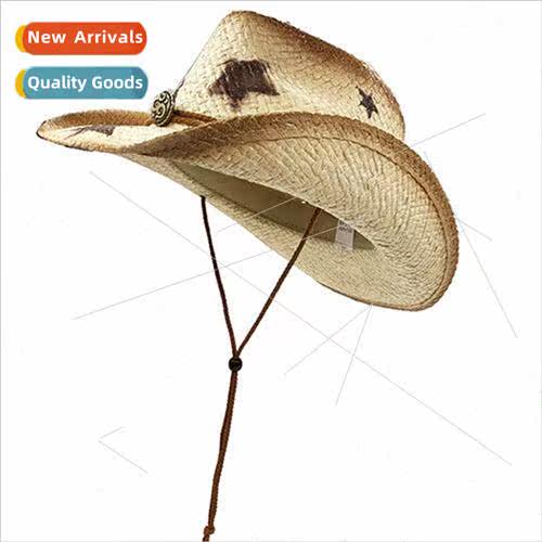 Men and women pentagram western cowboy hat outdoor personali