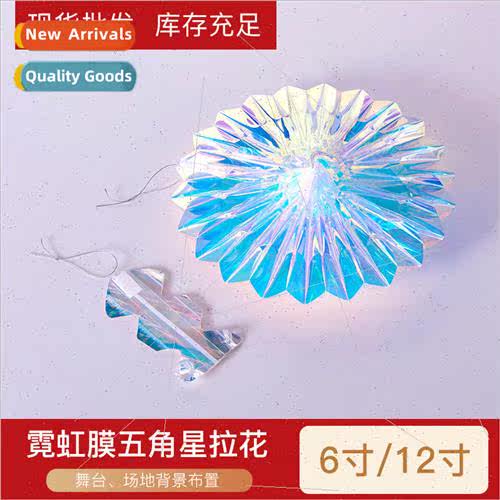 Wedding Folding Fan Party Window Decoration Supplies Neon Fi