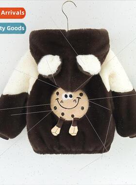 Boys padded jacket new baby tops girls cotton jacket thicken