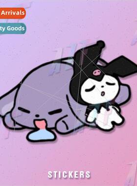 Kulome and Baku cartoon -reflective stickers door electric c