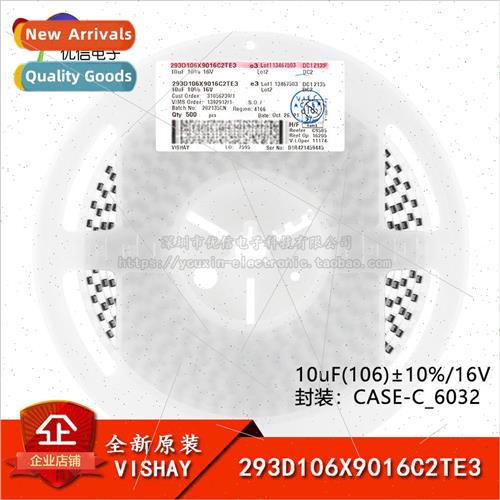 CASE-C_6032 Chip Tantalum Capacitor 10uF±10% 16V 293D106X90